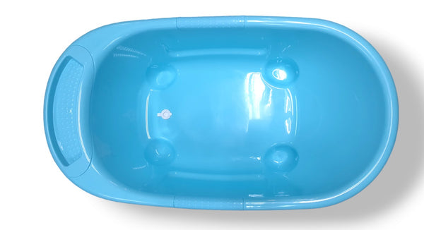 00273NNMX - BLUE BABY BATH TUB WITH DRAIN PLUG (MADE TO ORDER)