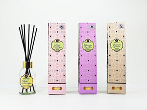 100 ML.FRAGRANCE DIFFUSER WITH 8 BLACK FIBER REEDS.