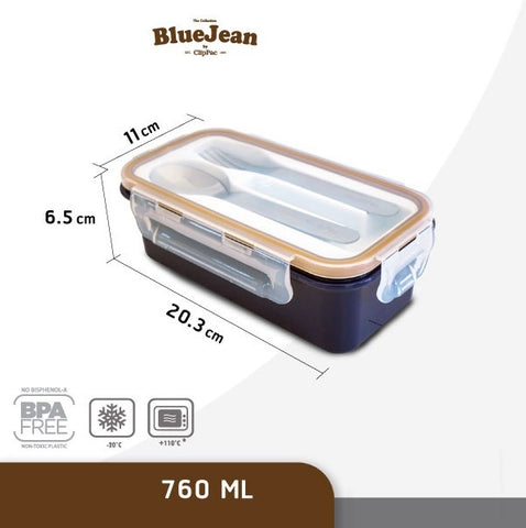 437A2BJ Food box with tray and plastic cutlery (Made to order)