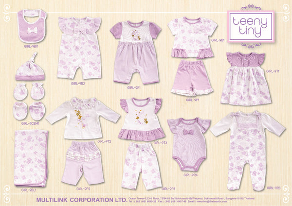 GIRL PURPLE FLOWER Collection (ROMPER) GIRL-9R1