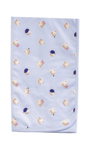 Boy Blue Bear Collection BLANKET BOY-8BL1