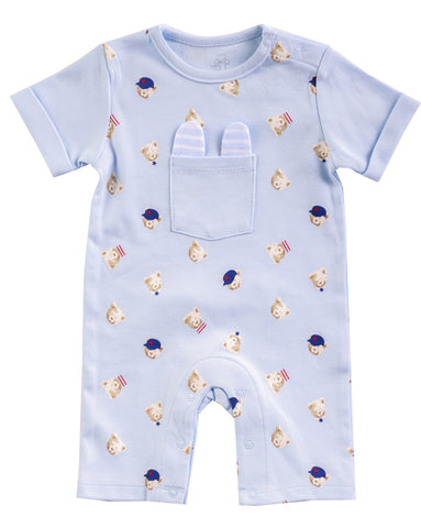 Boy Blue Bear Collection (ROMPERS) BOY-8R1