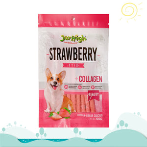 MSCshoping JH-007 Dog Snack (15 Months) Strawberry Stick 100 g. (Made to order)